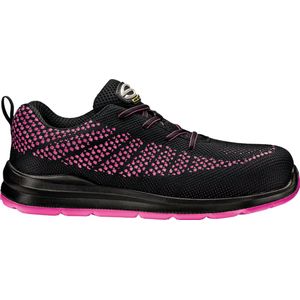 SIR SAFETY MAGIC FOBIA Veiligheidsschoenen S1PS HEREN Werkschoen Zwart Fuchsia - Fiberglas Neus en Composiet Tussenzool - Antislip SR - Ademend