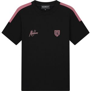 Malelions Sport Fielder T-Shirt Black Mauve Maat XXL