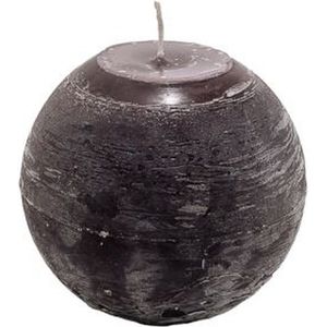 Bolkaars - aubergine - diameter 12 cm - parafine - set van 2