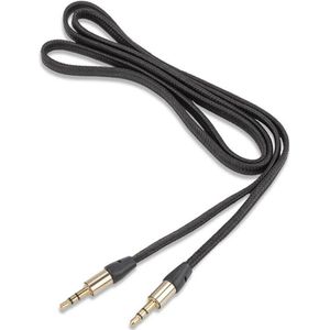 4smarts Basic Line Sound Cord 3.5mm AUX Kabel - Zwart