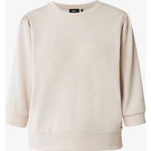 3/4 Puff Sleeve Sweater Dames - Cream - Maat XS