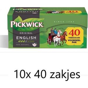 Pickwick thee - Engelse melange - Voordeelpak 10x 40  eenkopszakjes