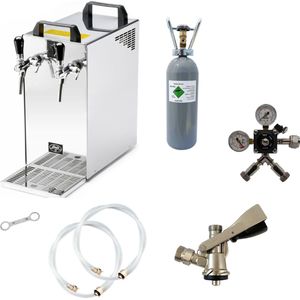 Complete set - Biertap - Kontakt 40 2-kraans droogkoeler, 50 liter/u - Biertap, Beertender, Thuistap, Bierkoeler .