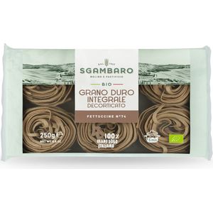 Volkoren Fettuccine van Sgambaro - 5 zakken x 250 gram - Pasta