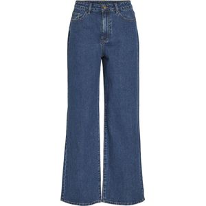 Vila Jeans Vicarla Hw Wide Jeans Ca Mbd06 14099689 Medium Blue Denim Dames Maat - W44 X L32