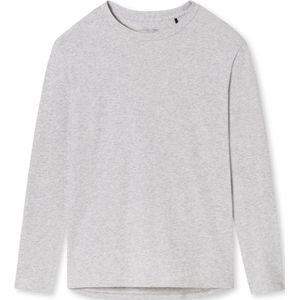 SCHIESSER Mix+Relax T-shirt - dames shirt lange mouwen grijs-gemeleerd - Maat: 44