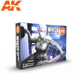 AK interactive AK11609 - White Colors Set- 6 x 17 ml