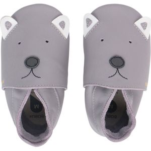 Bobux Babyslofjes Soft Soles Gull Grey Woof - Small