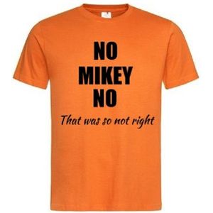 Grappig T-shirt - No Mikey no - toto wolff - f1 - formule 1 - wereldkampioen - Max Verstappen - maat 3XL