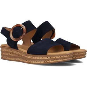 Gabor 550.2 Sandalen - Met Sleehak - Dames - Blauw - Maat 42