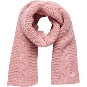 Superdry szalik z domieszką wełny kolor różowy melanżowy W9310053A.6HB