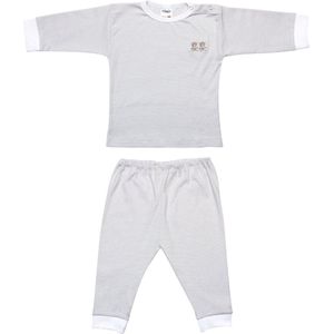 Beeren Bodywear Unisex Pyjama Stripe - Grijs - Maat 50/56
