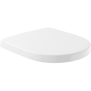 Ovale Toiletbril met RVS Scharnieren - Duroplast Wc-deksel in Wit Alpine