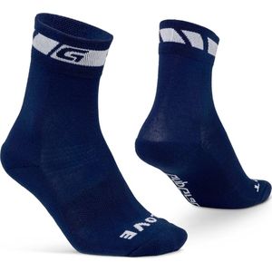 GripGrab - Lente Herfst Fietssokken Thermo Overganssokken - Navy Blauw - Unisex - Maat L