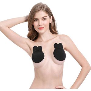 Sara Shop Bh- Plak bh-Zelfklevende bh-Invisible bra Push-up plak bh -Strapless plak bh-Backless bh-invisible strap brar-Plak bh voor grote cupmaten -Zelfklevende bh zonder bandjes-Plak bh met lift Zelfklevende -Siliconen plak bh-Maat S-Zwart