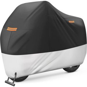 XXL Motorhoes voor Motorrijders - Waterdicht en Winterbestendig 245x105x125 cm
