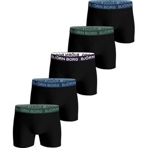 Björn Borg Cotton Stretch boxers - heren boxers normale lengte (5-pack) - multicolor - Maat: XXL