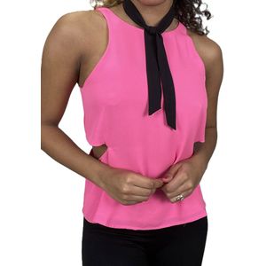 Dilena fashion top roze open playing