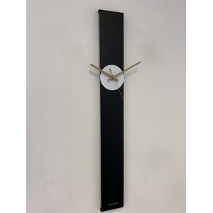Wandklok CHANTALBRANDO SUMMIT BLACK & WHITE MODERN DESIGN = ZWART & WIT