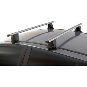Dakdragers geschikt voor Seat Leon (1P) 2005-2012 5-deurs hatchback Menabo Delta zilver