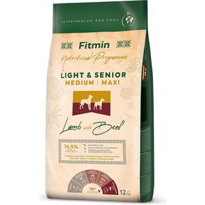 Fitmin Dog Medium Maxi Light & Senior Lam & Rund 12kg