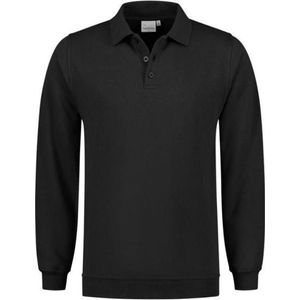 Santino Robin Polo Sweater lange mouw - Zwart - XL
