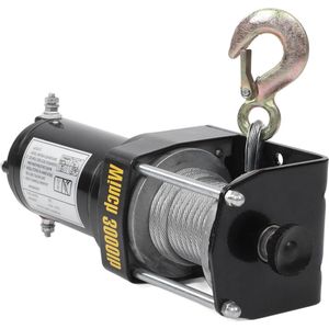 Elektrische Lier 24 V Koperen Kern Terminal Goede Geleidbaarheid - Lage Warmte Generatie - Elektrische Lier Kit Stalen Kabel - Niet Roest - Afstandsbediening - ATV .