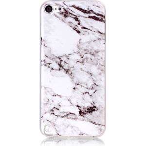 Peachy Wit iPod Touch 5 6 7 marmer TPU hoesje marble case