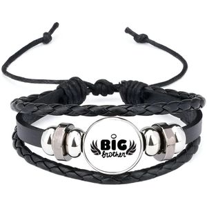 Akyol - big brother armband zwart - Broer - oudere broer - cadeau - verjaardag - oudere broer - familie