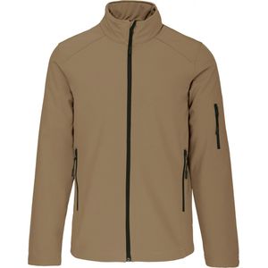 Jas Heren XL Kariban Lange mouw Camel 95% Polyester, 5% Elasthan