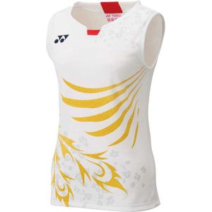 Yonex Japan Team Mouwloos T-shirt Wit XL Vrouw