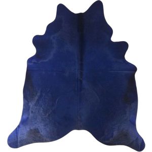 Tapijt Vloerkleed Koeienhuid Blauw 3-4m²