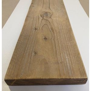 Steigerhouten plank - Gebruikt hout - 50x19,5x3 cm - Geschuurd - kant en klaar - licht hout