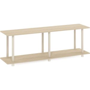 Turn-N-Tube bijzettafel, rechthoekig, zonder gereedschap, materiaal hout, Bauhaus eiken/beige, 29,46 (D) x 119,89 (B) x 40,39 (H) cm