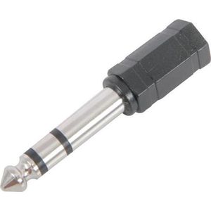 Verloop: 6.3mm stereo jackplug - 3.5mm stereo jackplug