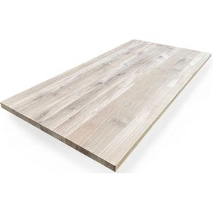 Eiken plank 240 x 45 cm 40 mm - Eiken plank - Eikenhouten plank - Boomstamtafel - Meubelplaat - Houten tafel