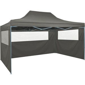 The Living Store Partytent - inklapbaar - 431 x 291 x 315 cm - waterdicht en UV-bestendig