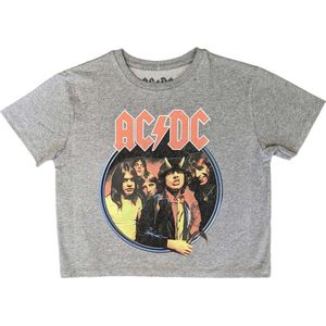 AC/DC - Highway To Hell Circle Crop top - XL - Grijs