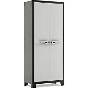 Keter - Titan Hoge Kast - Zwart/Grijs - 4 Planken - 80x44x182cm