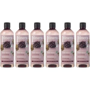 ITINERA - Gladmakende Body Wash met Toscaanse rode druiven, 95% natuurlijke ingrediënten, 370 ml (6 stuks)