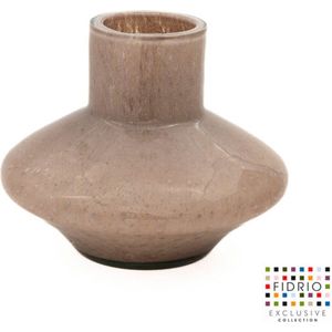 Design Vaas VASE - Fidrio SANDY - glas, mondgeblazen bloemenvaas - diameter 26 cm hoogte 20 cm