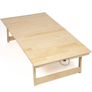 Rustiq 70x120x35cm inklapbare picknick tafel – Vouwbare campingtafel – Handgemaakte houten tafel – Kampeertafel – Terrastafel – Buiten eten en zitten – Natural wood