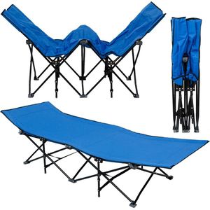 Camping bank ama-yu-101 xl lichtblauw 190x70x36 cm