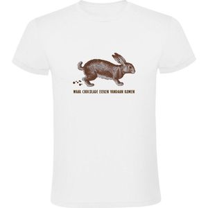 Waar chocolade eireren vandaan komen Dames T-shirt - pasen - konijn - paasei - grappig - humor
