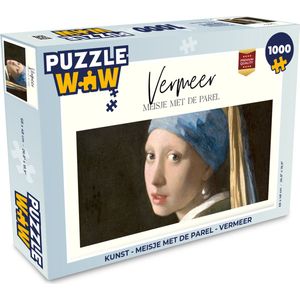 Puzzel Kunst - Meisje met de parel - Vermeer - Legpuzzel - Puzzel 1000 stukjes volwassenen