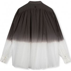 10DAYS Flowy Blouse Dip Dye Dames - Jurken - Kleedje - Bruin - Maat S