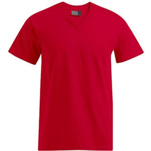 Herenshirt 'Premium V-neck' met korte mouwen Fire Red - 3XL