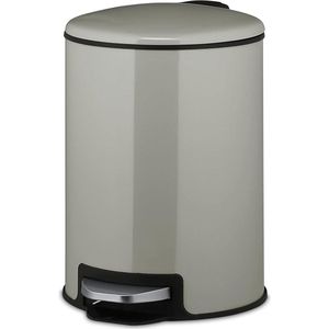 3 liter cosmetica-emmer met softclosemechanisme - lichtgrijs