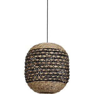 Light & Living Tripoli Hanglamp - Rotan Naturel/Zwart - Ø42x47cm