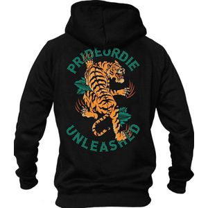 PRIDE or Die Hoodie Sweater Tiger Unleashed Zwart